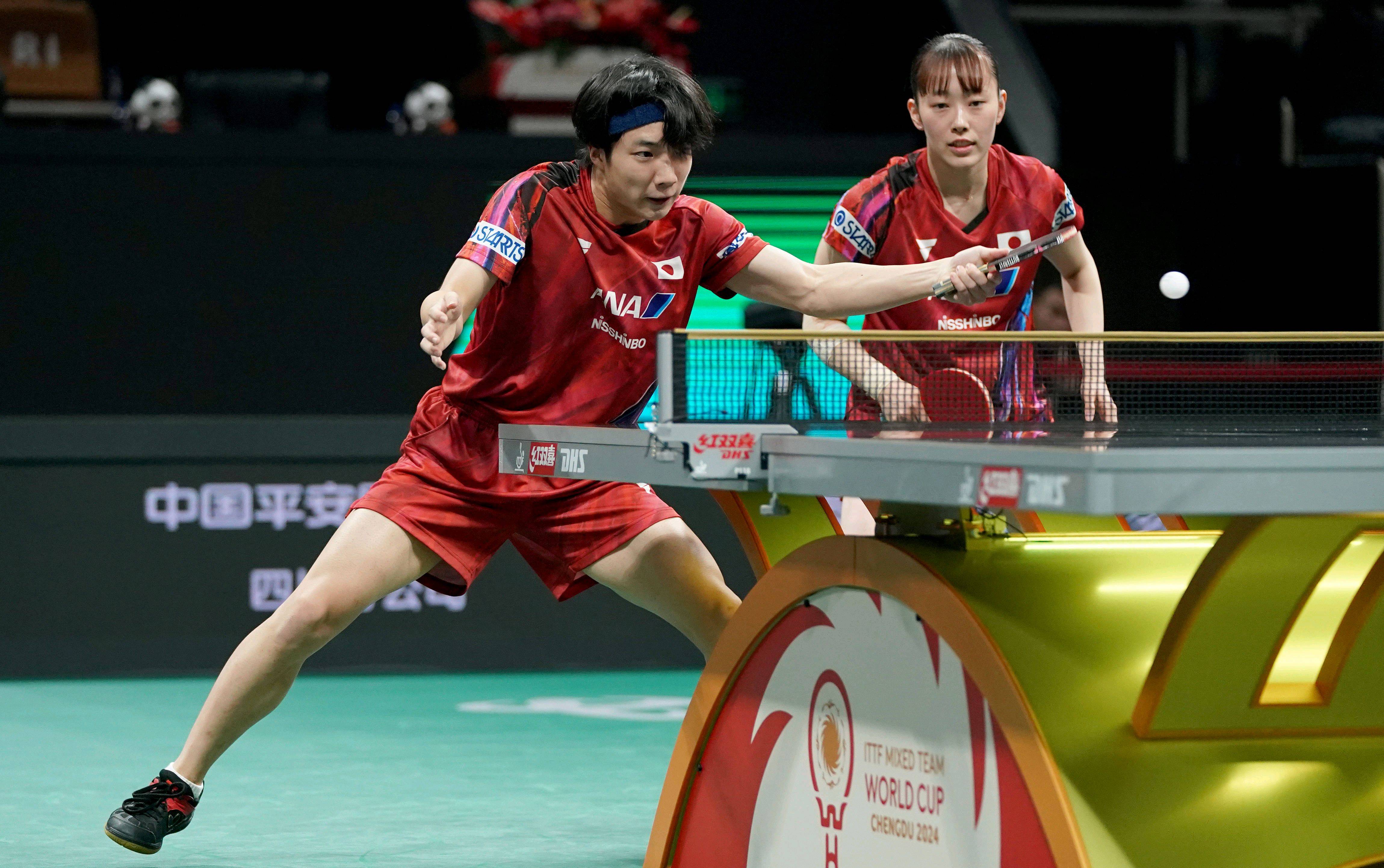 关于法国乒乓球队翻盘波兰乒乓球队，张本智和送出助攻的信息